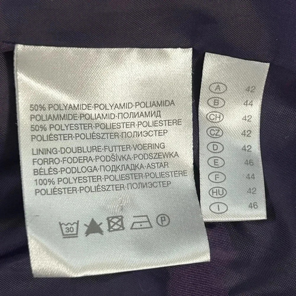 Canda Collection at C & A Purple Embroidered Blazer Jacket Size Large - Picture 2 of 8